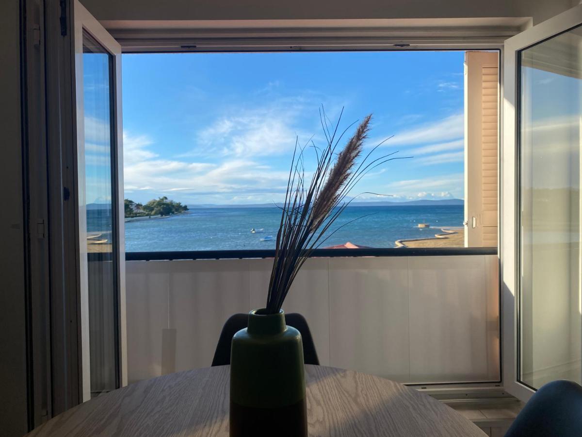 Apartment Privlaka direkt am Strand ab 2023 mit Klima Exterior foto